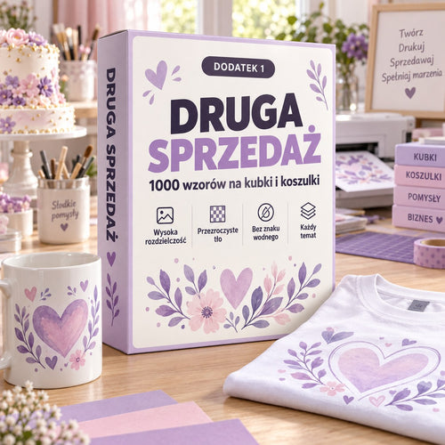 Druga sprzedaż — 1000 wzorów na kubki i koszulki